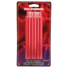 Japanese Drip Candles-Red 3PK