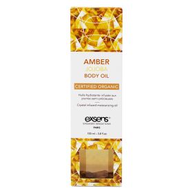 Exsens Organic Crystal Infused Body Oil-Amber Jojoba 3.4oz