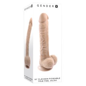 Gender X Poseable Flexskin True Feel Dildo-Light 10"