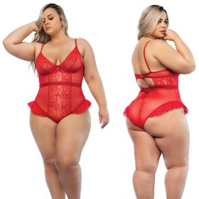 Hello Sexy The Vanessa Bodysuit Curvy-Tiger Lily 1X/2X-Boxed
