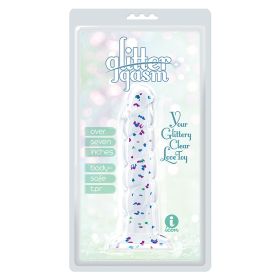 Glittergasm Dong-Blue and Green Swirl 7"