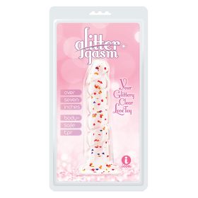 Glittergasm Dong-Red and Orange Swirl 7"