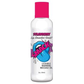 Smack Warming Massage Oil-Strawberry 2oz