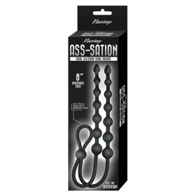 Ass-Sation Dual Silicone Anal Beads-Black