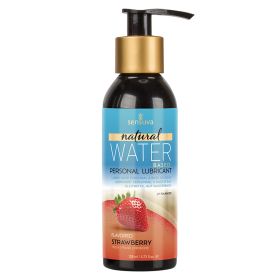 Sensuva Natural Water Based Lubricant-Strawberry 4oz