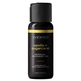 Wicked Sensual Massage Oil-Vanilla and Sugarcane 4oz