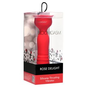 Bloomgasm Rose Delight Silicone Thrusting Vibrator