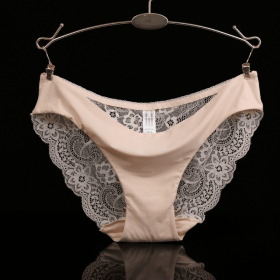 Lace ladies low waist briefs (Option: Superficial Skin-L)